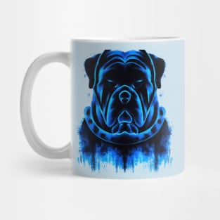 Mastiff Large Dog Minimal Stencil Art Mug